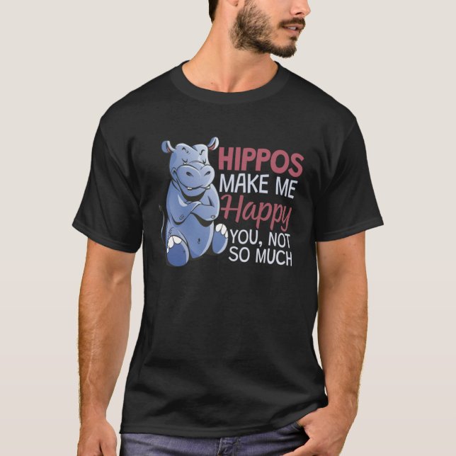 Camiseta Pessoas do Fazer Hippos Feliz 1 (Frente)