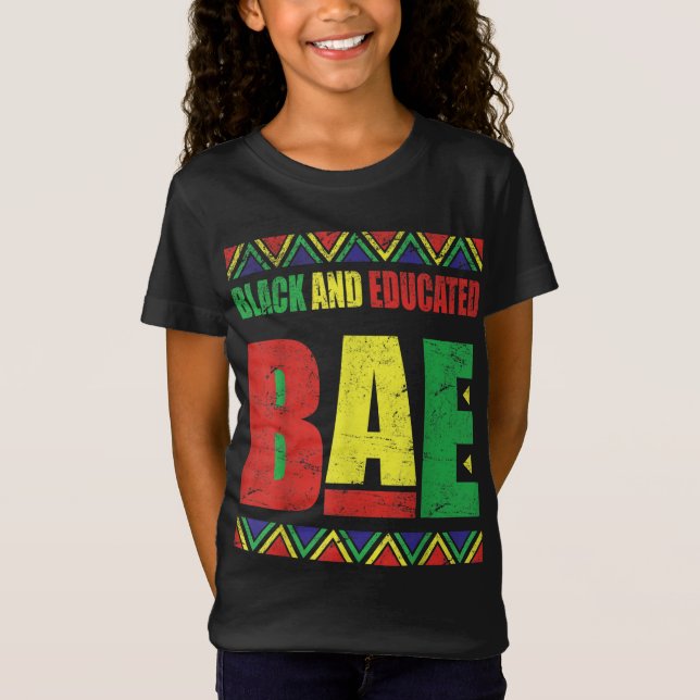 Camiseta Pessoas do mês de história negra e educada (Frente)