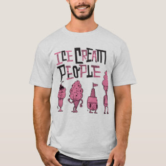 Camiseta Pessoas dos miúdos "cor-de-rosa " do sorvete
