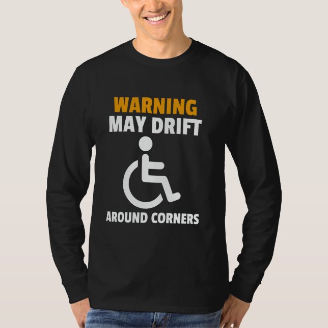 Camiseta Pessoas Engraçadas De Cadeira De Rodas (Frente)