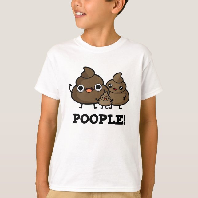 Camiseta Pessoas Engraçadas Pessoas de Poop (Frente)
