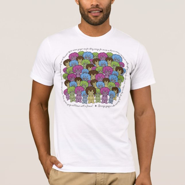 Camiseta Pessoas estranhas de T--camisa (Frente)