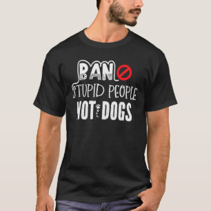 Camiseta Pessoas Estúpidas De Banho De Meninos Não Caninos