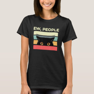Camiseta Pessoas Eu Introvertido Gato Anti Social Sarcástic