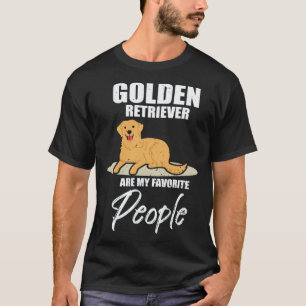 Camiseta Pessoas Favoritas do Golden Retriever Cachorro