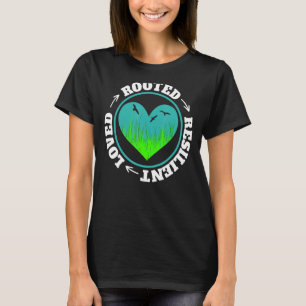 Camiseta Pessoas Indígenas Resilientes Enraizadas E Amadas