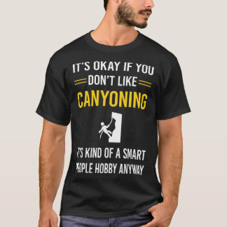 Camiseta Pessoas Inteligentes Canyonismo Descida de Canyon