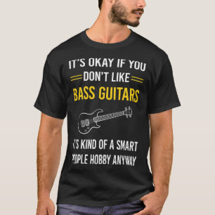 Camiseta Pessoas Inteligentes Contrabaixo Contrabaixista