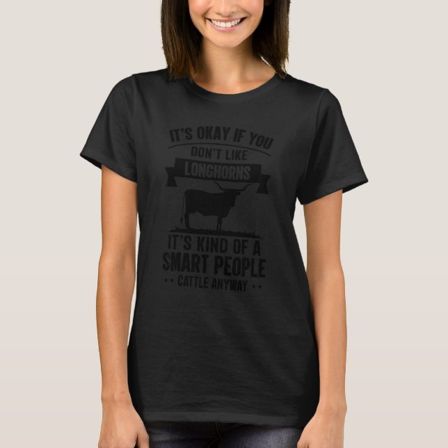 Camiseta Pessoas Inteligentes Fazendeiro de Gado   Raça de  (Frente)