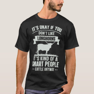 Camiseta Pessoas Inteligentes Fazendeiro de Gado Raça de