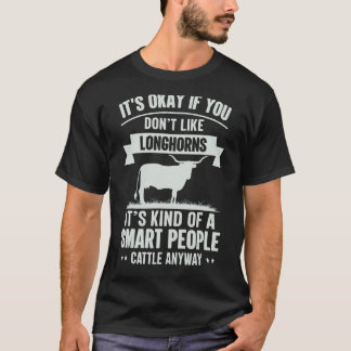 Camiseta Pessoas Inteligentes Fazendeiro de Gado Raça de