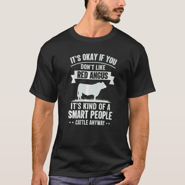 Camiseta Pessoas Inteligentes Fazendeiro de Gado Raça de Va (Frente)