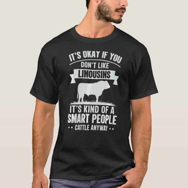 Camiseta Pessoas Inteligentes Fazendeiro de Gado Raça de Va (Frente)