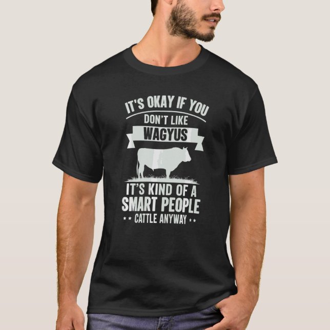 Camiseta Pessoas Inteligentes Fazendeiro de Gado Raça de Va (Frente)