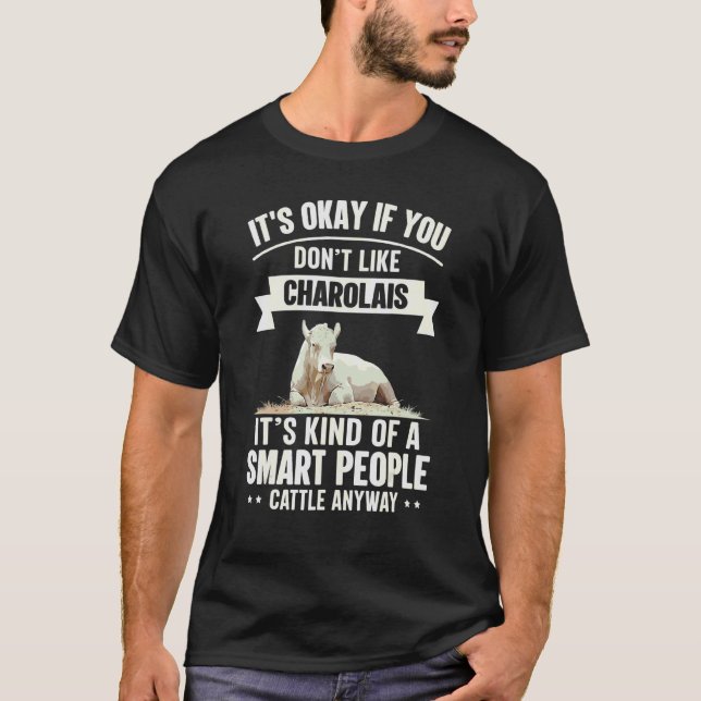 Camiseta Pessoas Inteligentes Fazendeiro de Gado Raça de Va (Frente)