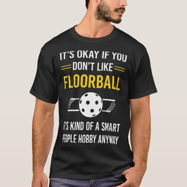 Camiseta Pessoas Inteligentes Floorball (Frente)