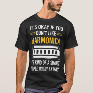 Camiseta Pessoas Inteligentes Harmônica Órgão Boca
