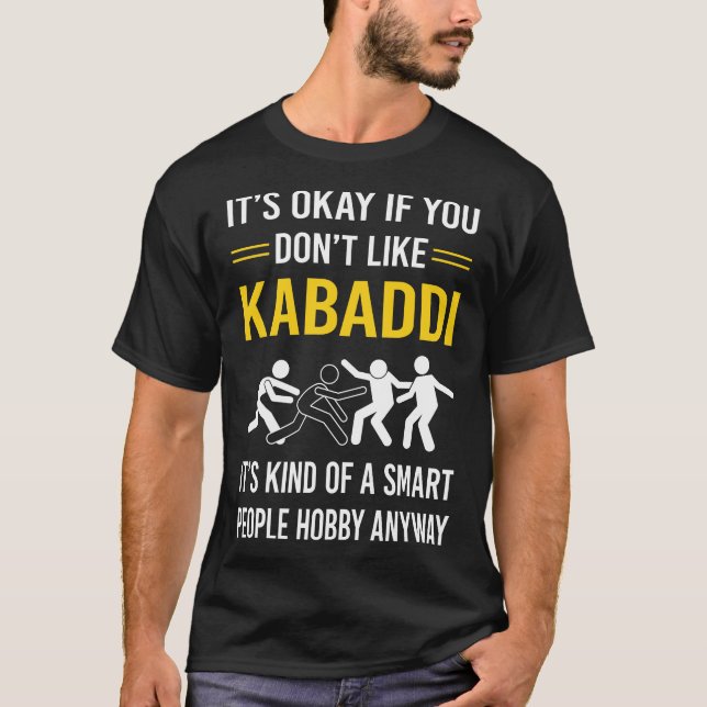 Camiseta Pessoas Inteligentes Kabaddi Kabadi (Frente)
