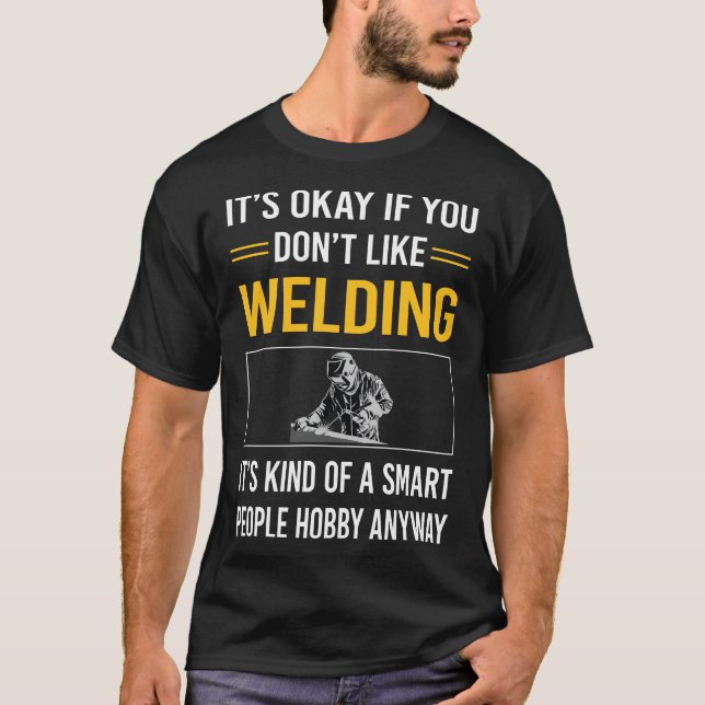Camiseta Pessoas Inteligentes Soldando Solda Soldador (Frente)