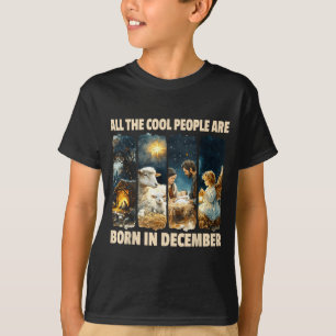 Camiseta Pessoas Legais Nascem Em Dezembro Jesus Natal C