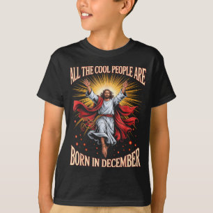 Camiseta Pessoas Legais Nasceram Em Dezembro Christian Xmas