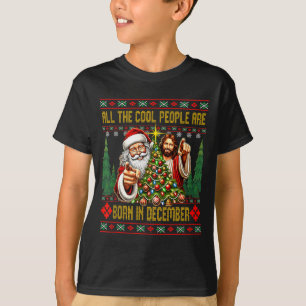 Camiseta Pessoas Legais Nasceram Em Dezembro Natal Cristão