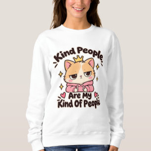 Camiseta Pessoas Legais São Meu Tipo de Pessoa Gato Fofo