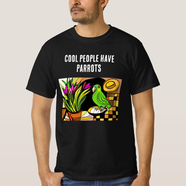 Camiseta Pessoas Legais Têm Papagaios (Frente)