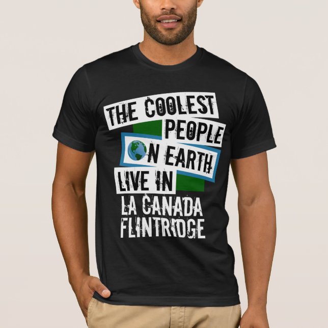 Camiseta Pessoas mais frias da Terra em La Canada Flintridg (Frente)