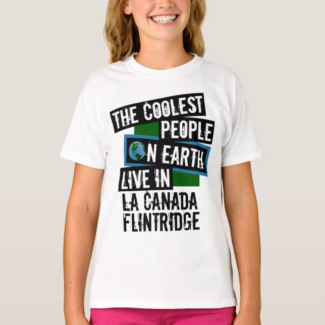 Camiseta Pessoas mais frias da Terra em La Canada Flintridg (Frente)