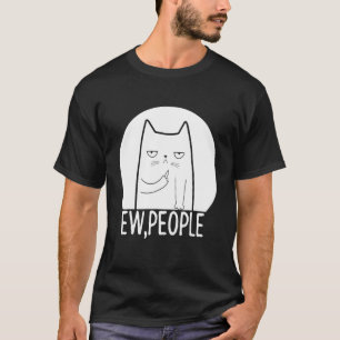 Camiseta Pessoas Más Para Donos de Gatos E Animais de Estim