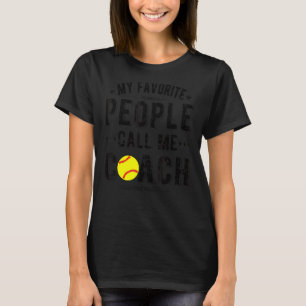 Camiseta Pessoas Me Chame de Treinador Softball Coach Softb