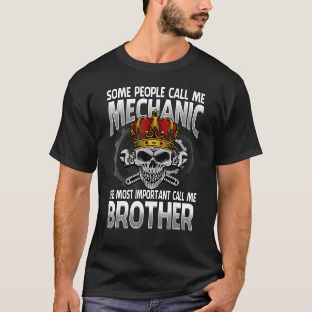 Camiseta Pessoas Me Chame Mecânico O Mais Importante Me Cha (Frente)