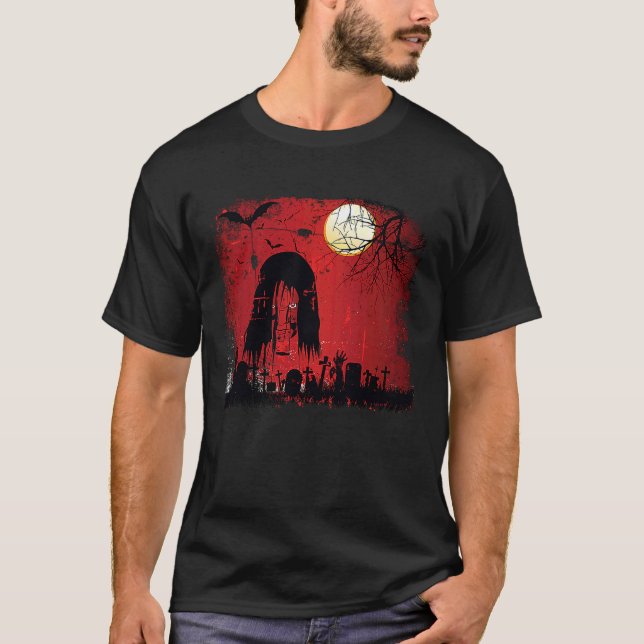 Camiseta Pessoas mortos Saindo Do Grave Horror (Frente)