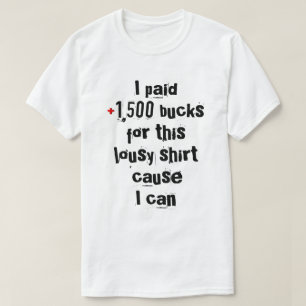 Camiseta pessoas muito rico