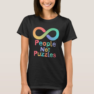 Camiseta Pessoas Não Enigmas Conscientização do Autismo Neu