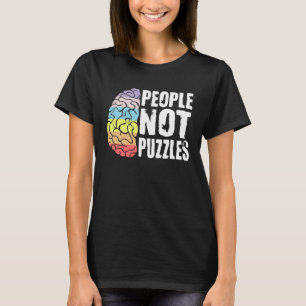 Camiseta Pessoas Não Quebra-Cabeças Conscientização sobre A