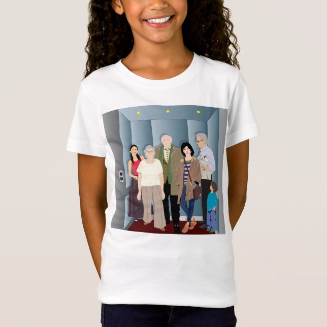 Camiseta Pessoas no elevador (Frente)