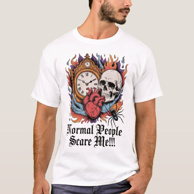 Camiseta Pessoas Normais Me Assustam (Frente)