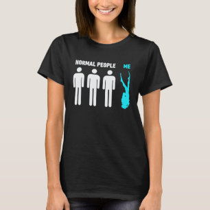Camiseta Pessoas Normais Vs Eu Mergulho Scuba Diver