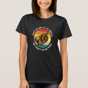 Camiseta Pessoas Preguiçosas Não Fizeram Nada Lenta E Sarcá