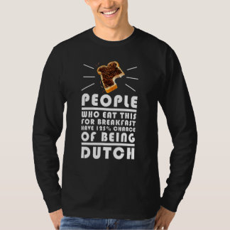 Camiseta Pessoas que comem isto no café da manhã 125 de ser