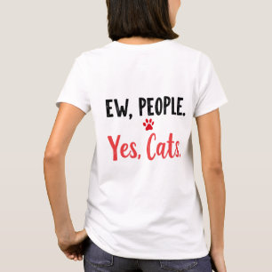 Camiseta Pessoas ruins Sim Gatos