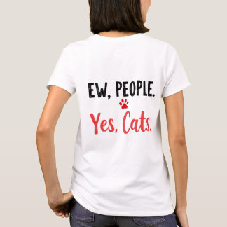 Camiseta Pessoas ruins Sim Gatos