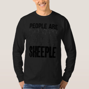 Camiseta Pessoas São Sheple Wojak Npc Meme Brainwash Massa