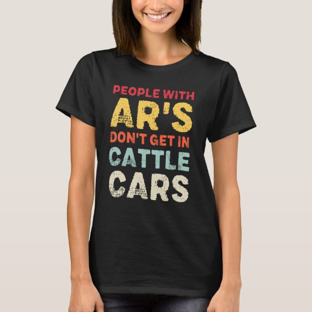 Camiseta Pessoas sarcásticas com ar's não chegam em gado (Frente)