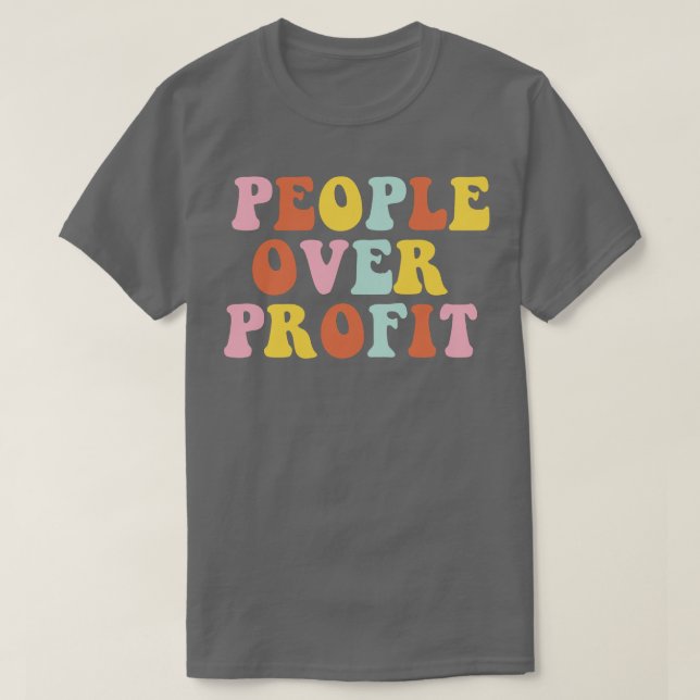 Camiseta Pessoas Sobre Lucro (Frente do Design)