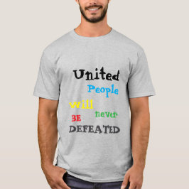 Camiseta Pessoas Unidas multicolores