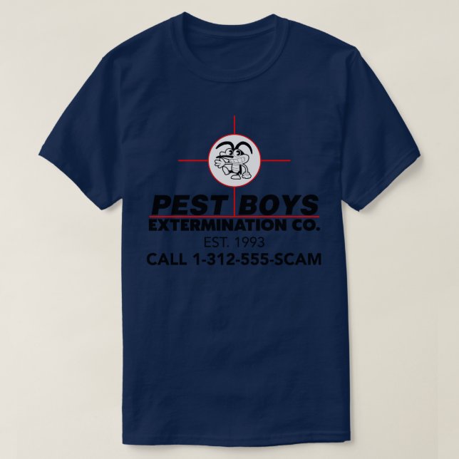 Camiseta Pest Boys Exterminando Co (Frente do Design)