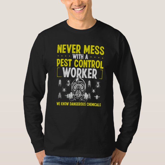 Camiseta Pest Control Worker Animal Control Professional Ex (Frente)